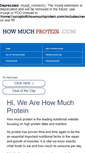 Mobile Screenshot of howmuchprotein.com